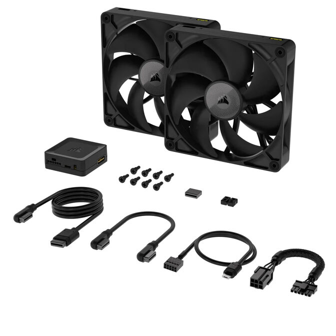 Ventoinha Corsair iCUE Link RX140 PWM Preta 140mm (Pack 2) image number 2