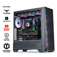 Computador King Mod Gamer-PC Phanteks Ryzen 7 9800X3D 32GB DDR5 2TB RX 9070 XT WiFi W11