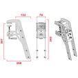 Suporte de Mesa VIRPIL Controls Desk Mount L image number null