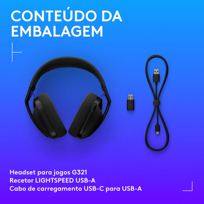Headset Logitech G321 Lightspeed Wireless Preto image number 16