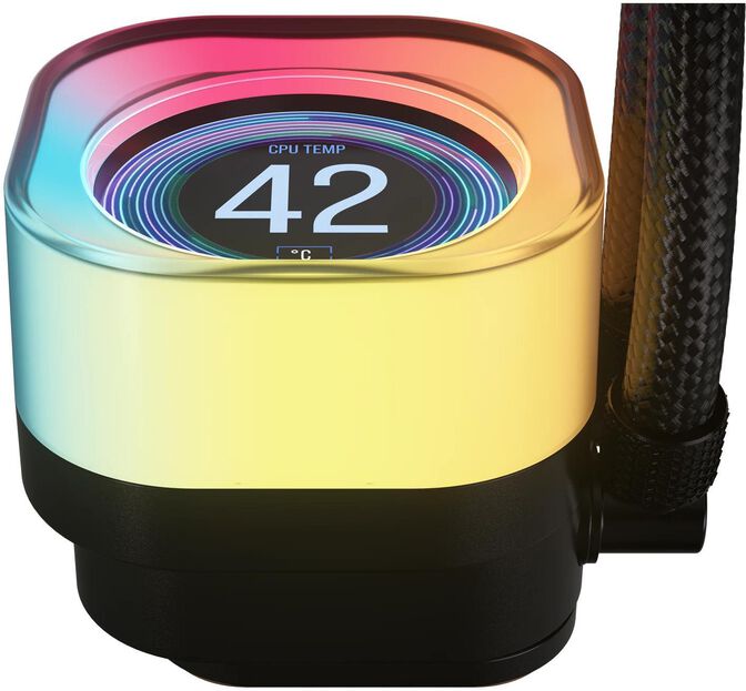 Water Cooler CPU Corsair iCUE LINK TITAN 240 RX RGB LCD 240mm Preto image number 2