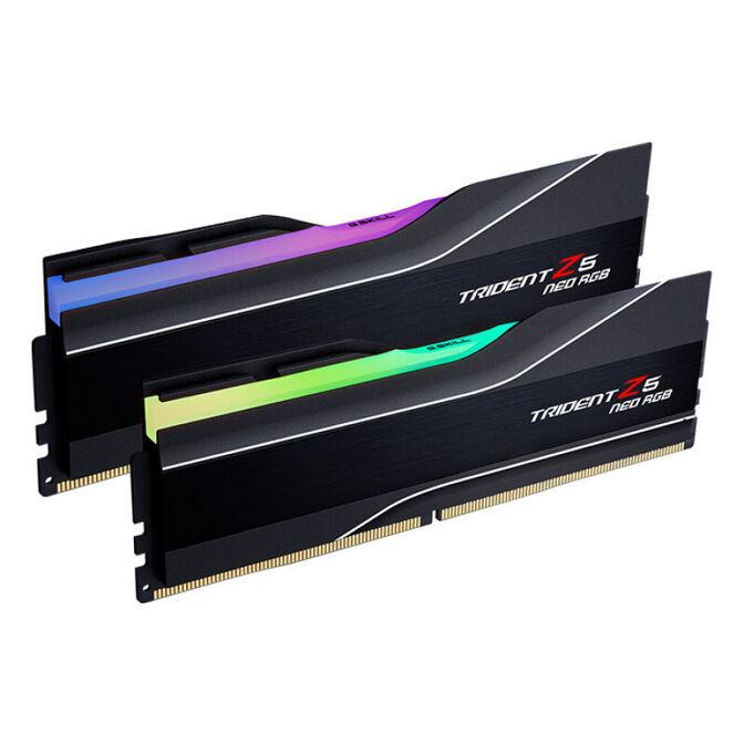 G.Skill Kit 64GB (2 x 32GB) DDR5 6000MHz Trident Z5 Neo EXPO CL32 Black - F5-6000J3238G32GX2-TZ5NR image number 1