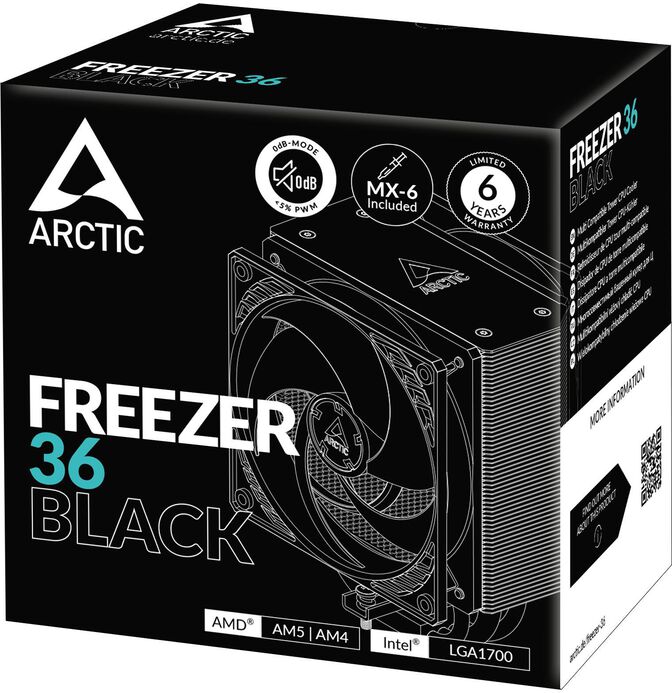 Cooler CPU Arctic Freezer 36 Black - 120mm image number 5