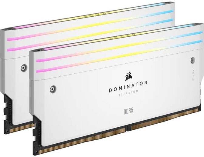 Corsair Kit 32GB (2 x 16GB) DDR5 7000MHz Dominator Titanium RGB White CL34 image number 11