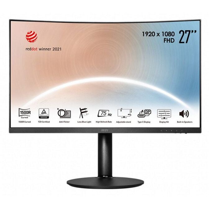 Monitor Curvo MSI 27" Modern MD271CP VA FHD 75Hz 4ms USB-C image number 0