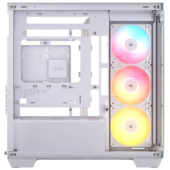 Caixa Micro-ATX Corsair 2800X RS-R ARGB Branca Vidro Temperado image number 5