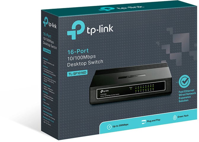 Switch TP-Link TL-SF1016D 16 Portas 10/100 Mbps image number 3