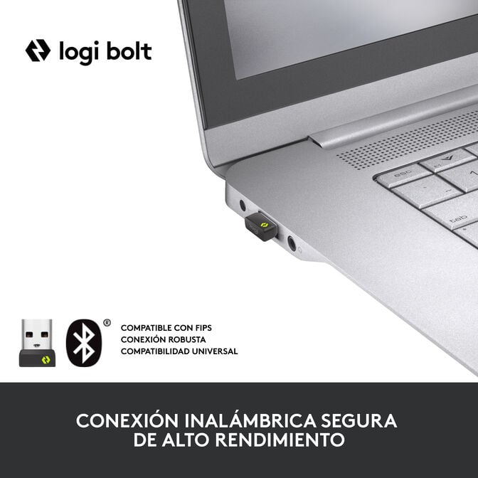 Rato Logitech Signature M650 L for Business 4000DPI Wireless/Bluetooth Branco image number 6