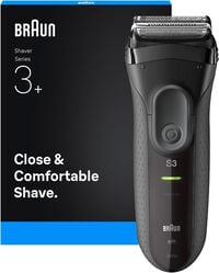 M&aacute;quina de Barbear Braun Series 3+ 3000 Preto/Cinzento