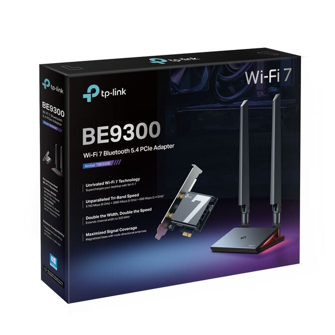 Placa de Rede PCIe TP-Link Archer TBE550E Wi-Fi 7 BE9300 Tri-Band Bluetooth image number 10