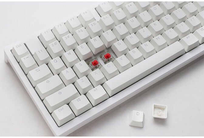 Teclado Mec&aacute;nico Ducky Zero 6108 100% Pure White RGB Wireless MX2A-Red (ES) image number 4