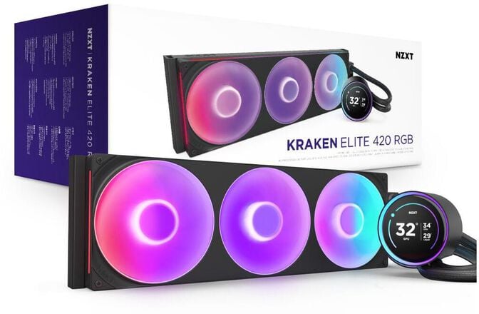 Water Cooler CPU NZXT Kraken Elite 420 (2025) RGB Preto image number 8