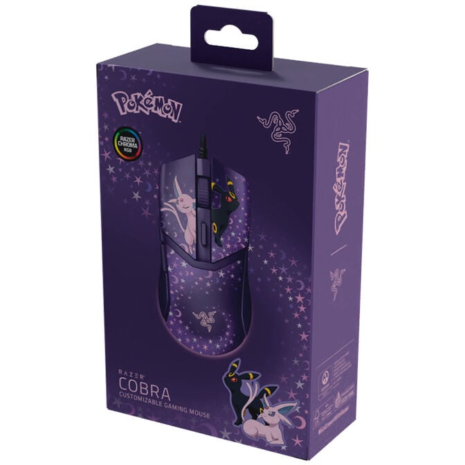 Rato Razer Cobra Pok&eacute;mon Espeon/Umbreon Ed. 8500DPI Preto image number 4