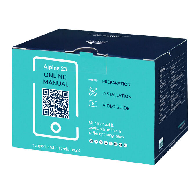 Cooler CPU Arctic Alpine 23 90MM AM4/AM5 (Compact) image number 7