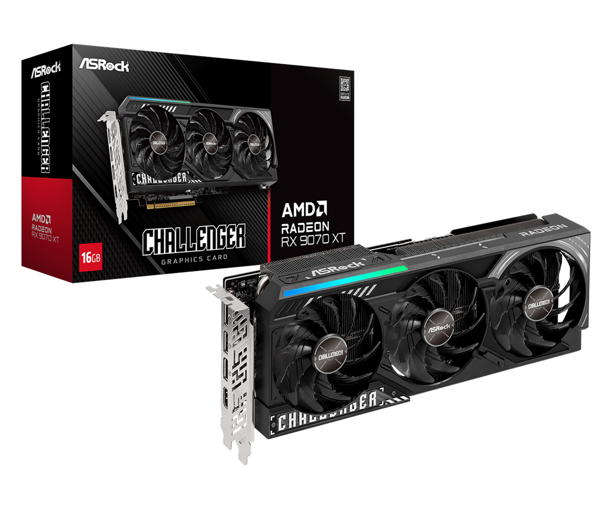 Gr&aacute;fica ASRock Radeon RX 9070 XT Challenger 16GB GDDR6