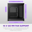 Caixa ATX NZXT H6 Preta Vidro Temperado image number null