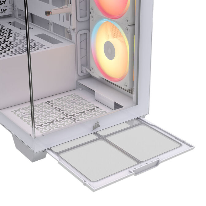 Caixa E-ATX Corsair 3500X LXR Link RGB Branca Vidro Temperado image number 16