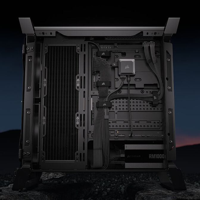 Caixa E-ATX Corsair WARTHOG Perfomance Preto Vidro Temperado image number 28
