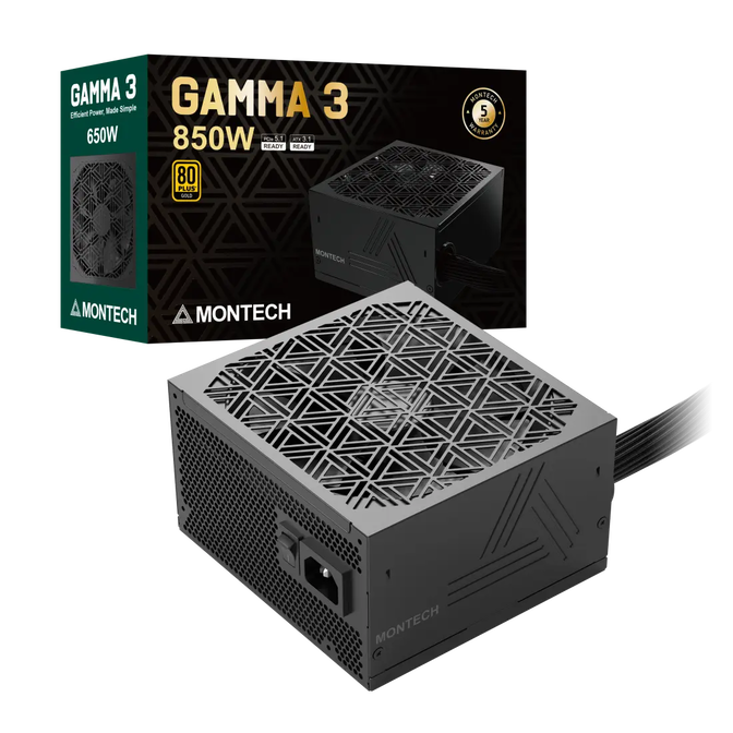 Fonte Modular Montech Gamma 3 850W 80 Plus Gold ATX 3.1 image number 0