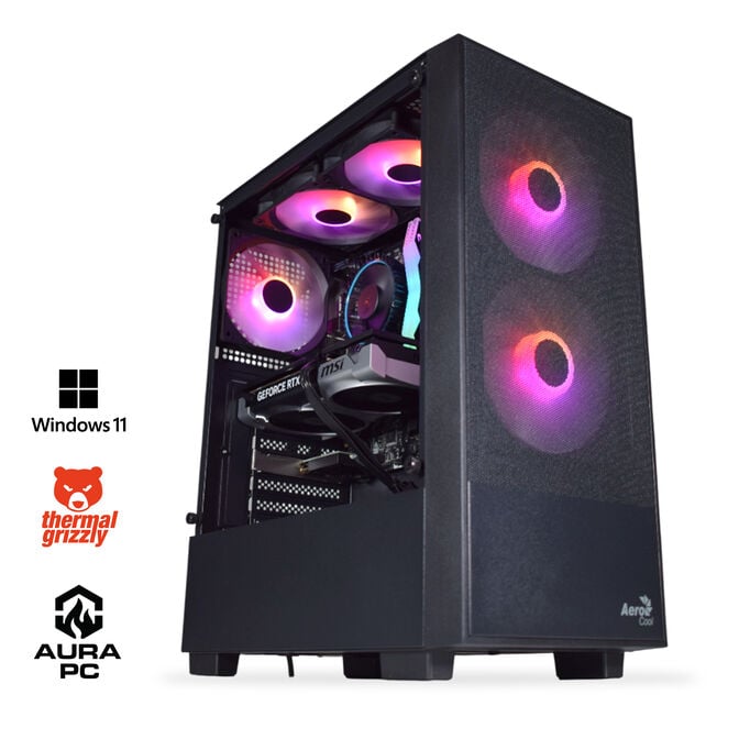 Computador AURA Gamer-PC Intel i5 14400F 16GB DDR5 1TB RTX 5060 Ti WiFi W11 Bonus