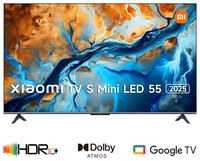 Televis&atilde;o Xiaomi TV S 55" 2025 QD Mini LED UltraHD 4K Google TV 144Hz