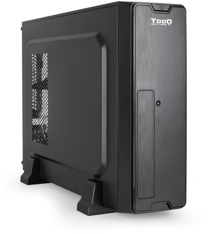 Caixa Slim Micro-ATX Tooq C/Fonte Alimenta&ccedil;&atilde;o 500W + Leitor de Cart&otilde;es + 1x USB 3.0 Preto image number 0