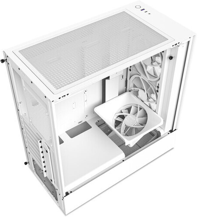 Caixa ATX NZXT H5 Elite Branca Vidro Temperado image number 3