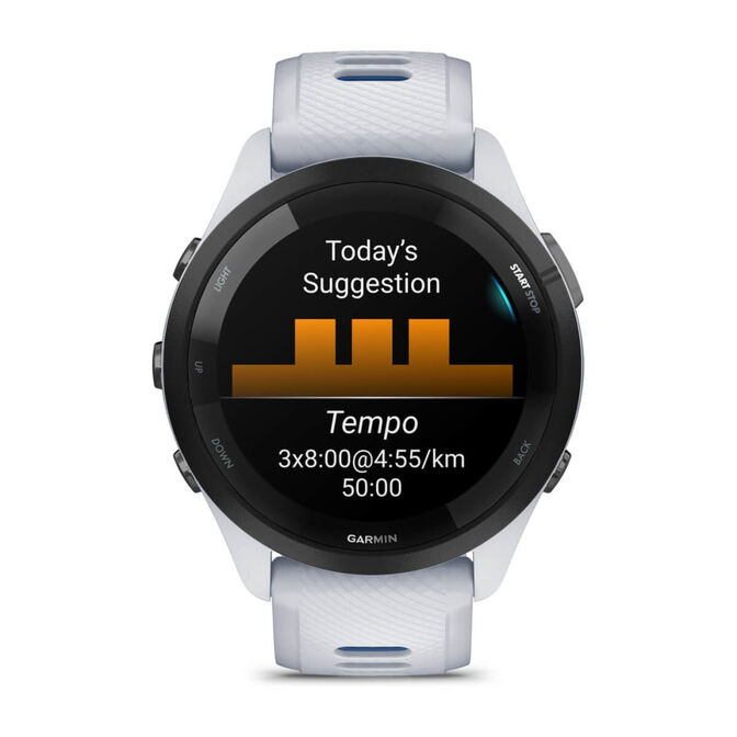 Smartwatch Garmin Forerunner 265 46mm Branco/Azul image number 3