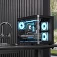Caixa Micro-ATX Aerocool P300C ARGB Vidro Temperado Preto image number null