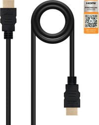 Cabo HDMI V2.0 4K@60Hz 18Gbps / Ethernet Nanocable A M/M 2 M Preto
