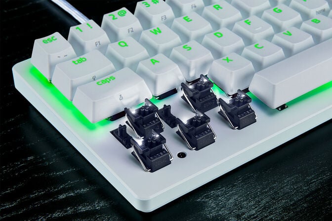 Teclado Razer Huntsman V3 Pro TKL RGB Analog Optical Switch Branco (US) image number 4