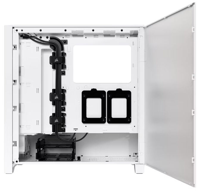 Caixa ATX Corsair iCUE 4000D Airflow RGB Branco Vidro Temperado image number 4