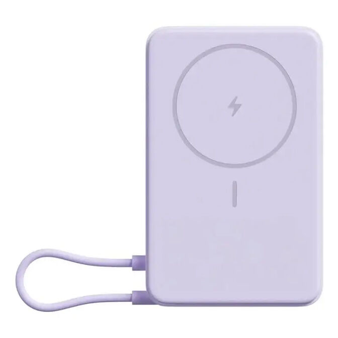 Powerbank Xiaomi 33W Magnetic Power Bank 10000 com Suporte Incorporado Roxo image number 0