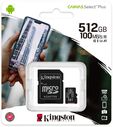 Cart&atilde;o Kingston Canvas Select Plus MicroSDHC UHS-I A1 512GB image number null