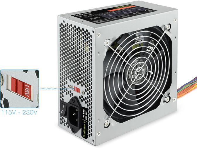 Fonte de Alimenta&ccedil;&atilde;o Tooq Ecopower II ATX 500W (S/Cabo Alim) image number 4