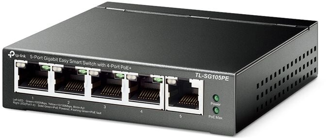 Switch TP-Link TL-SG105PE 5 Portas Gigabit Easy Smart Switch c/ 4 Portas PoE+ image number 1