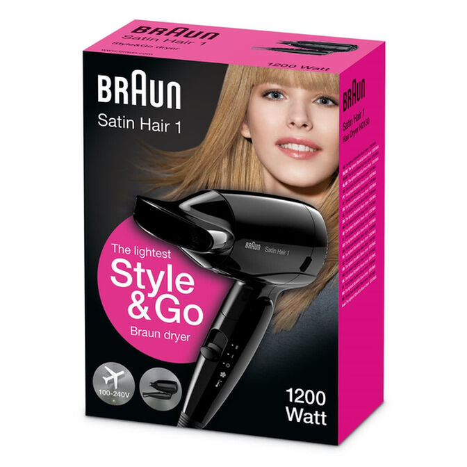 Secador de Cabelo Braun Satin Hair 1 HD130 1200W Preto image number 2
