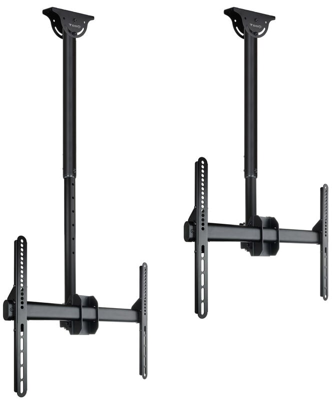 Suporte de Tecto Tooq Tilt Girat&oacute;rio e Extens&iacute;vel 37" a 70" Max. 50kg Preto image number 2