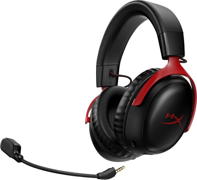 Headset HyperX Cloud III Wireless Preto/Vermelho image number 1