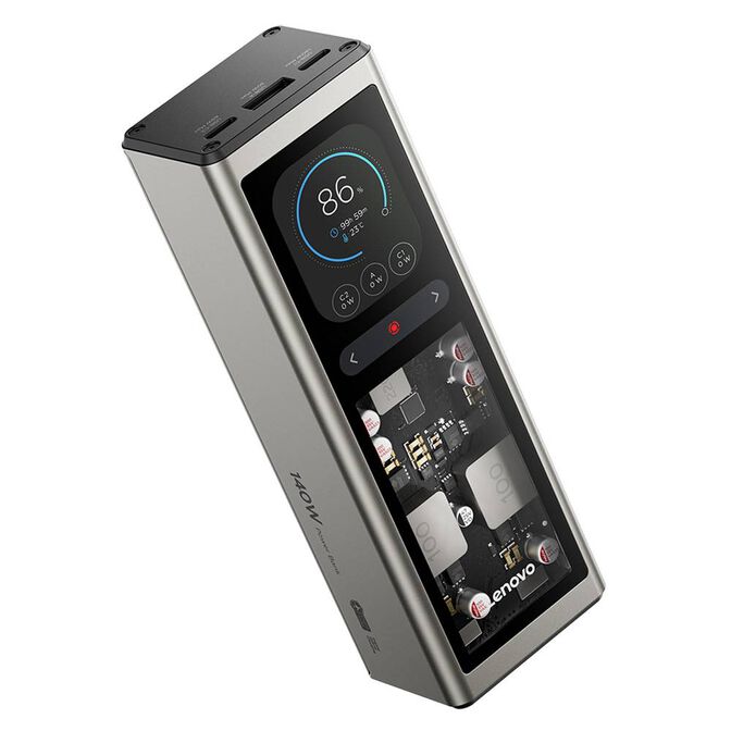 Powerbank Lenovo Smart Laptop 20000mAh 140W 2x USB-C 1x USB-A com Ecr&atilde; image number 1