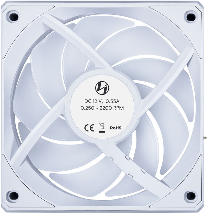 Ventoinha Lian Li UNI FAN CL120 Wireless RGB PWM Branco 120mm (Pack 3) image number 5