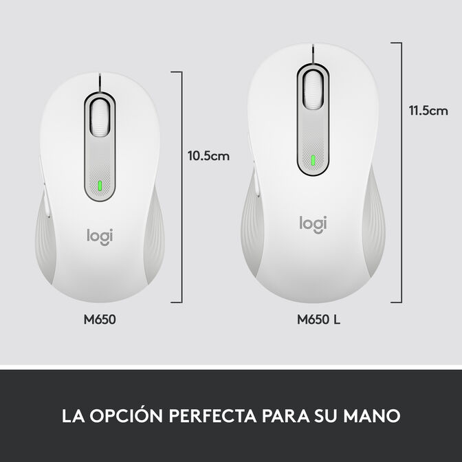 Rato Logitech Signature M650 L for Business 4000DPI Wireless/Bluetooth Branco image number 11