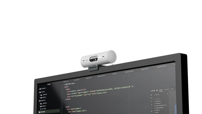 Webcam Logitech Brio 500 Full HD 1080p USB-C Branco image number 3