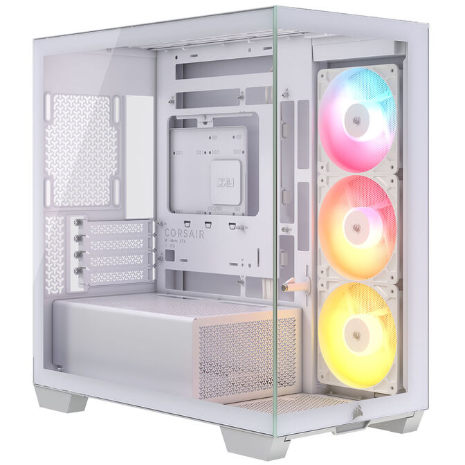 Caixa Micro-ATX Corsair 2800X RS-R ARGB Branca Vidro Temperado image number 0