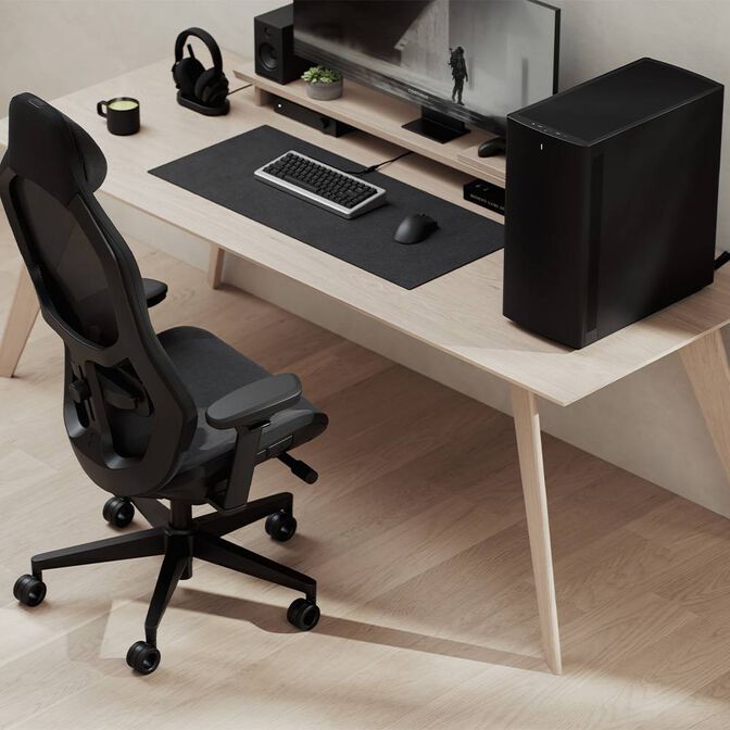 Cadeira Ergon&oacute;mica Fractal Design Refine 2 Hybrid Dark image number 2