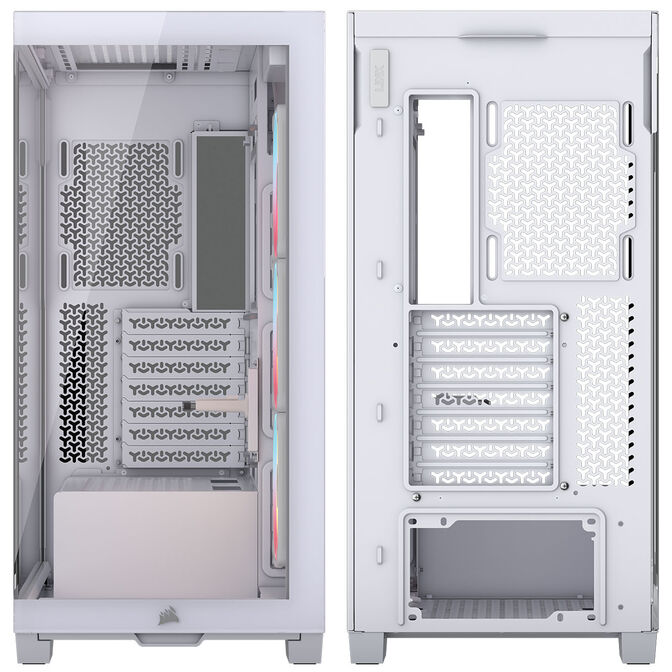 Caixa E-ATX Corsair 3500X LXR Link RGB Branca Vidro Temperado image number 9