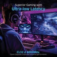 KLEVV Kit 32GB (2 x 16GB) DDR5 FIT V 6000MHz CL30 Ceramic White (Intel XMP/AMD Expo) image number null