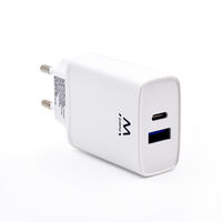Carregador Ewent USB-C / QC3.0 Fast Charger 20W Branco