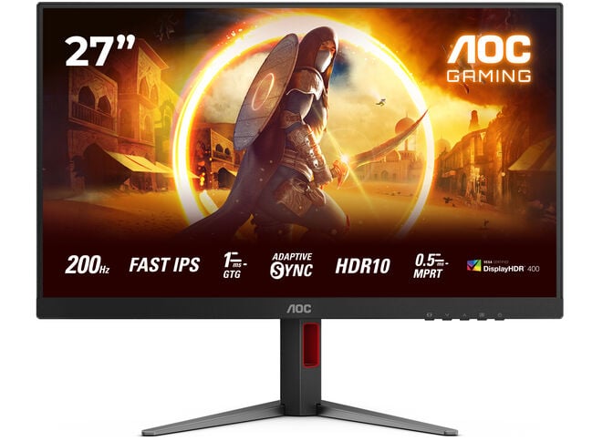 Monitor AGON by AOC 27" 27G4HA Fast IPS FHD 200Hz 0.5ms  G-SYNC Compatible Ajuste Completo image number 0