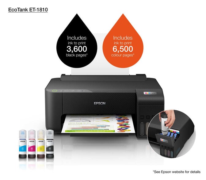 Impressora Epson EcoTank ET-1810 Wi-Fi image number 10